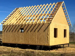 House based on the “Votchina” design, Gubachevo village: completed house