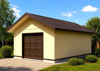 Garage nach individuellem Projekt, Gebiet Iwanowo: Projektvisualisierung