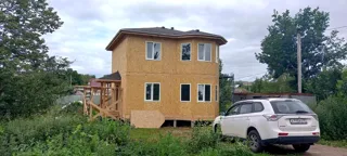 Haus 123,5 m² nach individuellem Projekt, Furmanov: Fassadenverkleidung