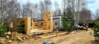 Haus nach individuellem Projekt, KP „Jaroslawskoje Wsmorje“: Wandmontage