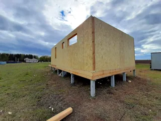 Haus nach individuellem Entwurf, Gebiet Iwanowo: Wandmontage