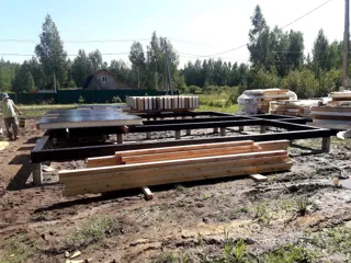 House based on the “Dilizhans” design, Moscow Region: foundation and sill strapping