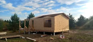 Haus 61,2 m² nach individuellem Projekt, Dorf Shashmurka: Dach