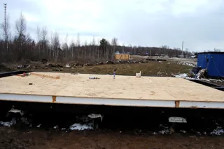 Haus nach Projekt „Metschta VB“, Dorf Ivantsevo: SIP-Boden auf Höhe 0