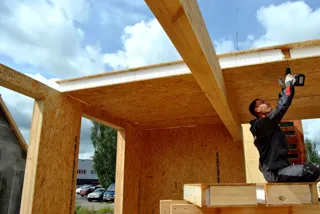 Haus nach Projekt „Musterhaus“, Yaroslavl: Wandmontage