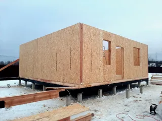 Custom-design house, Kostroma: wall assembly