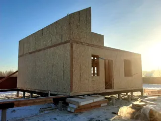 Custom-design house, Kostroma: wall assembly