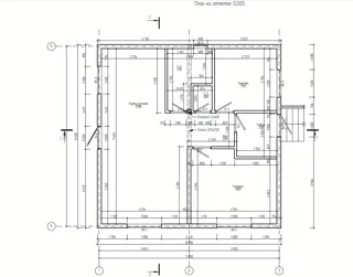 Özel projeli ev, Kostroma: proje planı
