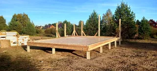 Haus 61,2 m² nach individuellem Projekt, Dorf Shashmurka: SIP-Boden auf Höhe 0