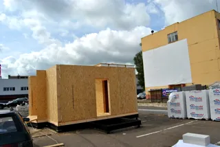 Haus nach Projekt „Musterhaus“, Yaroslavl: Wandmontage