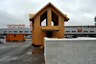 Haus nach Projekt „Musterhaus“, Yaroslavl: Wandmontage