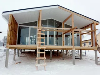 “Barnhouse 76.1” projesine göre ev, Kostroma bölgesi: tamamlanmış ev