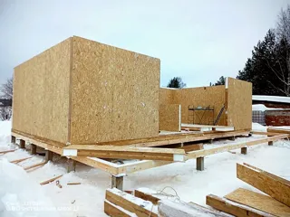 102 m² ev, “Korsar - K2.8” projesi, Markovo köyü: duvar montajı