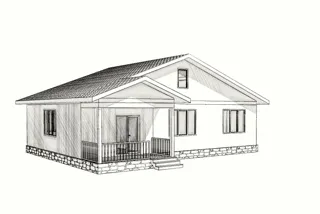 Haus 112,5 m² nach individuellem Projekt, Ivanovo: Projektvisualisierung