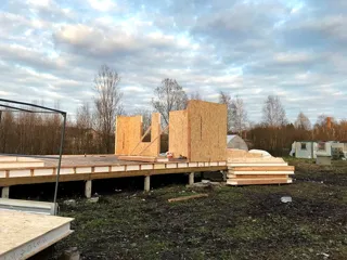 Haus nach individuellem Entwurf, Dorf Nikitilovo: Wandmontage