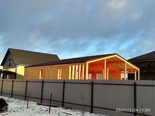 “Barnhouse 76.1” projeli ev, “Grafskaya Slavyanka” konut sitesi: tamamlanmış yapı