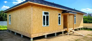 129,55 m² house built to a custom design, Kostroma Region: completed house