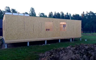 Haus 105 m² nach individuellem Projekt, Dorf Toporok: Wandmontage