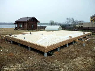Haus nach Projekt „Arizona mini“, Gebiet Kostroma: SIP-Boden auf Höhe 0