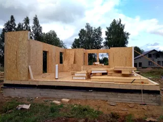 Haus nach Projekt „Forward“, Dorf Sholokhovo: SIP-Boden auf Höhe 0