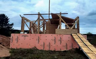 Haus 100 m² nach Projekt „Barnhouse 76.1“, Dorf Izbizhe: Obergeschoss und Dachgeschoss