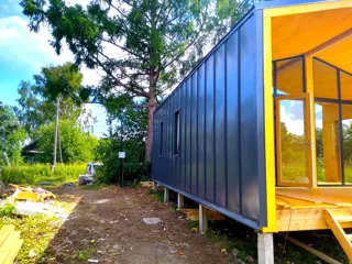 Haus 54 m², Projekt „Barnhouse 39“, Dorf Kalikino: fertiges Haus