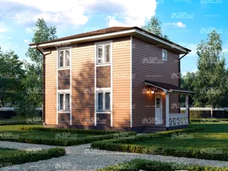 117 m² ev, “Vladimir” projesi, Serednyaya köyü: proje görselleştirmesi