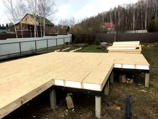 Haus nach individuellem Entwurf, Dorf Vnukovo: Boden aus SIP-Paneelen auf Höhe 0