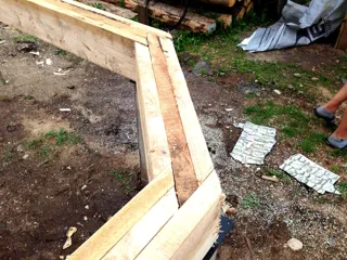 Haus nach individuellem Projekt, Siedlung Borisoglebskiy: Fundament und Grundrahmen