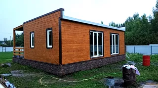 Haus nach Projekt „Mistika - S2.8“, Dorf Kukarino: Fertiges Haus
