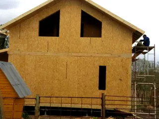 House based on the “Zefir” design, Fedchikha village: completed house