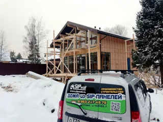 Haus 142 m², individuelles Projekt, Siedlung „Fontainebleau“: Fassadenverkleidung