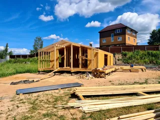 Haus nach Projekt „Barnhouse 76.1“, Cottage-Siedlung „Usadba“: Wandmontage