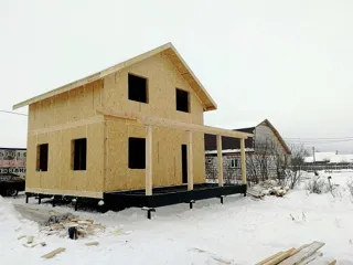 Haus nach Projekt „Nesabudka“, SNT „Rus“: Fertiges Haus
