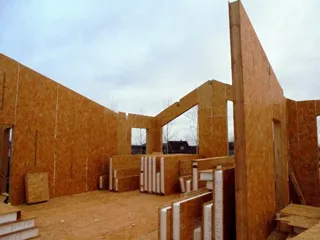 Haus nach Projekt „Arizona“, Gebiet Nischni Nowgorod: Wandmontage