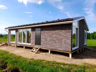 Haus 86,6 m² nach individuellem Projekt, Dorf Laptevo: Fertiges Haus