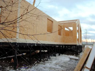 Haus nach Projekt „Arizona“, Gebiet Nischni Nowgorod: Wandmontage