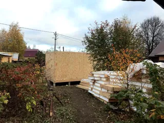 Datscha nach Projekt „Kleines Ferienhaus“, Ivanovo: Wandmontage