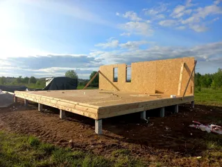 Haus 86,6 m² nach individuellem Projekt, Dorf Laptevo: Wandmontage