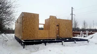 Haus nach Projekt „Utes“, Dorf Nikulskoe: Wandmontage