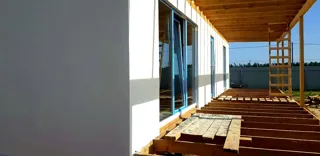 Haus nach Projekt „Mistika - K2.5“, Dorf Zdekhovo: Fassadenverkleidung
