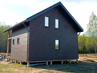 Özel projeye göre 96 m² ev, Konokhovo köyü: tamamlanmış ev