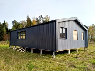 Haus nach individuellem Entwurf, Dorf Stepannikovov: fertiges Gebäude