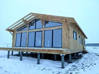 130 m² house built to a custom design, Ovchukhi village: completed house
