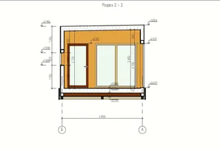 House based on the “Ochag” design, Starkovo village: design floor plan