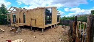 Haus 124 m² nach individuellem Projekt, Ivanovo: Wandmontage