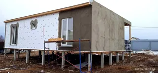 Haus nach Projekt „Mistika - K2.8“, Strunino: Fassadenverkleidung