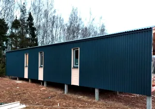 Haus nach Projekt „Barnhouse 110“, Dorf Syanovo-2: Fassadenverkleidung