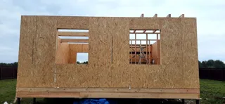 Haus 115 m² nach individuellem Projekt, Dorf Golovino: Wandmontage