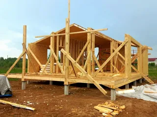 Haus 86,6 m² nach individuellem Projekt, Dorf Laptevo: Wandmontage